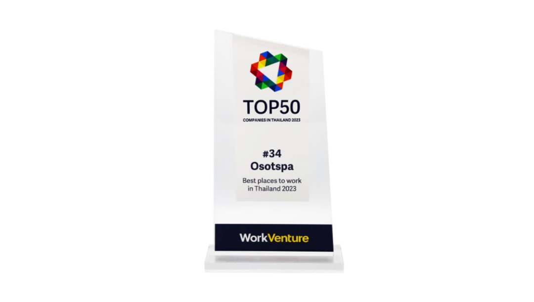 Received an award for being the company that the new generation wants to work with the most as part of the Top 50 Companies in Thailand